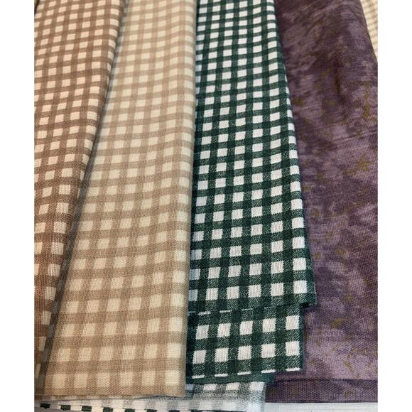 Mill Creek Fabrics Multi Color Fabric Lot Green Brown Purple Red Beige Blue - Picture 2 of 12